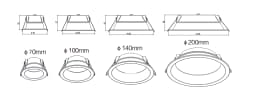 Royce Series SMD Downlights - 6