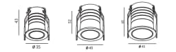 Phantom Series Mini Spot Lights - 5