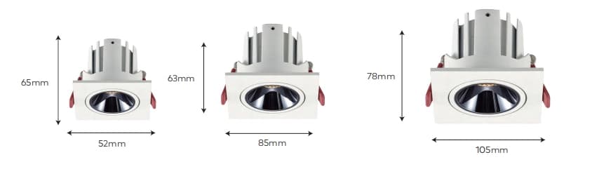 Virage Series Receseed Spot Lights - 3