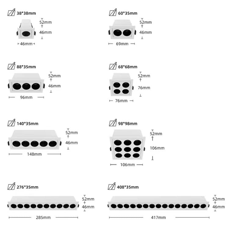 Recessed Linear Spot Lights - 3