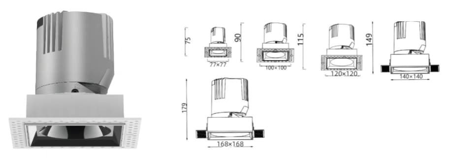 Taurus Series Pro Hotel Spot Lights - 4