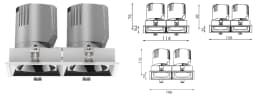 Taurus Series Pro Hotel Mini Spot Lights - 3