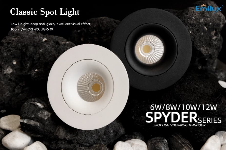 Spyder Series Classic Tiltable LED Spot Lights - 1