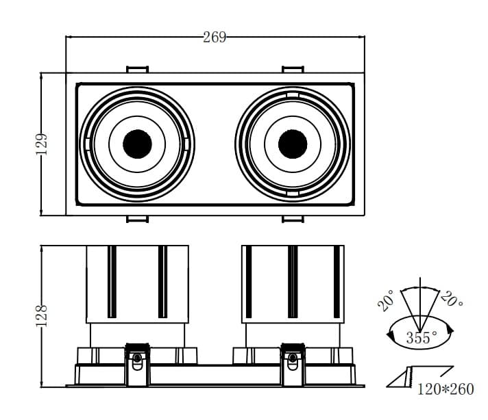 Taurus Series Pro Hotel Spot Lights - 4